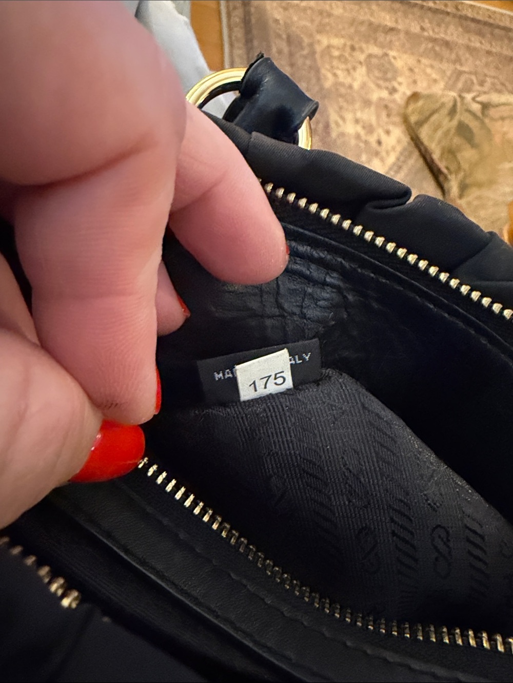 Prada-Authentic! Ruched Nappa Gaufre Nylon and Leather Bag! Offers always! - Picture 14 of 14